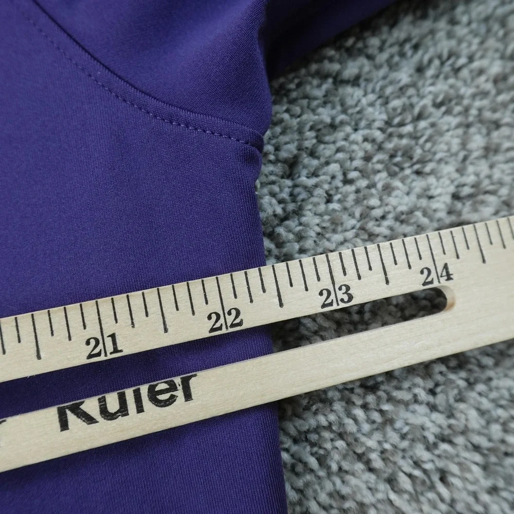 Jordan Shirt Mens XL Purple Dri FIT Golf Mock Neck Long Sleeve Tee Performance